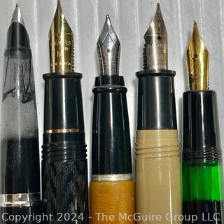 Four (4) Fountain Pens Including Pelikan, Aurora & Sheaffer