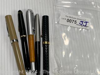 Four (4) Fountain Pens Including Pelikan, Aurora & Sheaffer