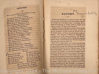 1831 Annual Report of the American Society: Colonizing the Free People of Colour 