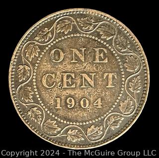 1905 Canadian Large Cent Coin