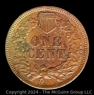 1890 US Indian Head One Cent Coin