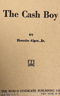 Five (5) Books Including Desiree by Annemarie Selinko, The Cash Boy by Horatio Alger, The Winter Of Our Discontent by John Steinbeck, Boston: Cradle Of Liberty by John Jennings 1st Edition 1st Printing & Solid Geometry by C.A. Hart 1912 