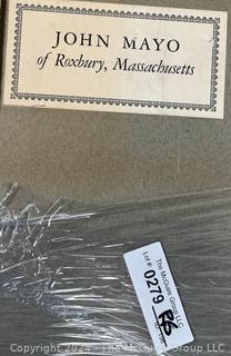 Two (2) Genealogy Books Including Chester Garst Mayo / John Mayo of Roxbury Massachusetts 1630-1688