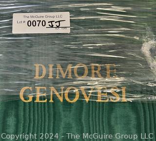 Dimore Genovesi. I Palazzi, Le Ville, I Castelli. 1956 Silk Bound Italian Illustrated Book