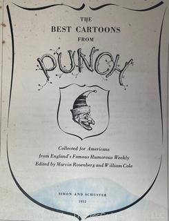 Six (6) Books Including The Best Cartoons From Punch