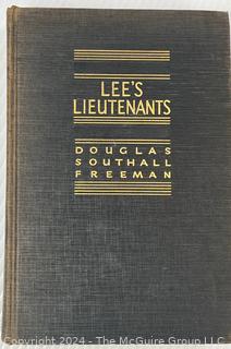 Three (3)  Volume Set of Lee's Lieutenants by Douglas Southall Freeman and Lee's Tarnished Lieutenant By William Garrett Piston 1987 