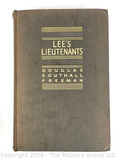 Three (3)  Volume Set of Lee's Lieutenants by Douglas Southall Freeman and Lee's Tarnished Lieutenant By William Garrett Piston 1987 