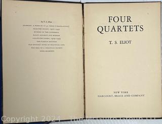 Nine (9) Books Including Four Quartets