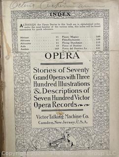 Two (2) RCA Victor Opera Records Catalogue Books 1912 & 1936 with Two (2) 78 Record Albums. John McCormack and Beniamino Gigli