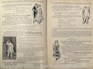 Two (2) RCA Victor Opera Records Catalogue Books 1912 & 1936 with Two (2) 78 Record Albums. John McCormack and Beniamino Gigli