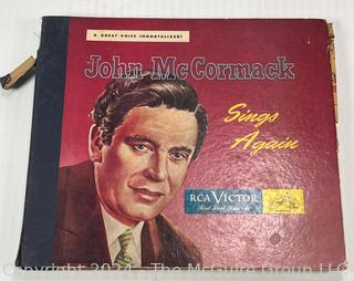 Two (2) RCA Victor Opera Records Catalogue Books 1912 & 1936 with Two (2) 78 Record Albums. John McCormack and Beniamino Gigli