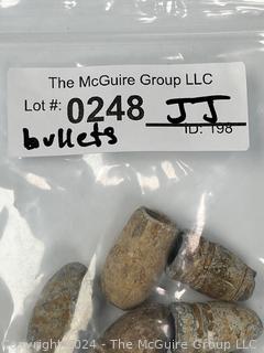 Ten (10) Civil War Lead Bullets