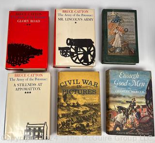 Six (6) American History Books Including National Star Spangled Banner Centennial Baltimore 1914, Bruce Catton Potomac Trilogy, Civil War in Pictures and Enough Good Men by Charles Mercer