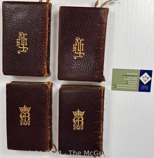 Complete Leather Bound Four (4) Volume Set Breviarium Romanum in Latin. circa 1930, Benziger Brothers