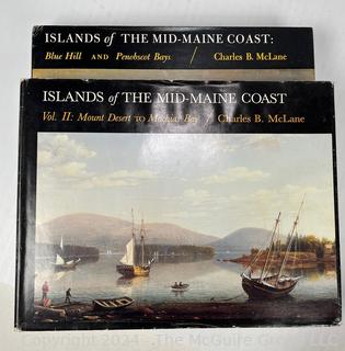 Seven (7) Books Including Two Volume Set of Islands of the Mid-Maine Coast & Home Life In Colonial Days by Alice Morse Earle 