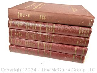 Four (4) Volume Set of Veterans of Foreign Wars and (1) National Geographic Index 1899-1936 Book.