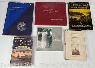 Six (6) New England Historical Books