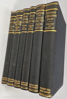 Six (6) Volume Set of Machinist Manufacturing Books by Colvin and Stanley, 1941 First Edition.