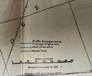 Updated (1923) Canadian Pacific Railway Map - Original 1911 Route Map and Steamship Lines. 22 x 44"