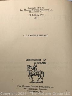 Three (3) Books Including The Officer's Guide, George Washington Volume One - Young Washington & The Fall of Benito Mussolini - His Own Story. 