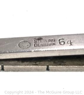 Georg Jensen Sterling Silver Tie Bar, Denmark #64 Designed by Henry Pilstrup. 7.5 grams