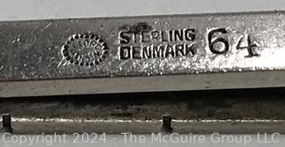 Georg Jensen Sterling Silver Tie Bar, Denmark #64 Designed by Henry Pilstrup. 7.5 grams