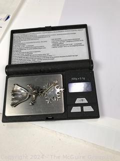 Two (2) Sterling Silver Brooches.  13 grams