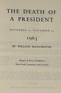 The Death of a President by William Manchester About John F. Kennedy Assassination. First Edition 