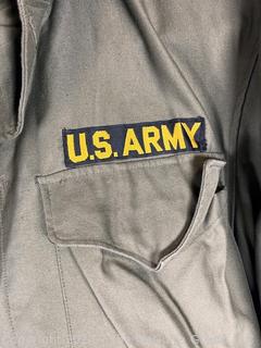 US Army Khaki Blouse with Army Ground Forces Regulation Military Patch