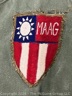 Vietnam Era Army Fatigue Shirt with MAAG Formosa (Taiwan) Shoulder Patch