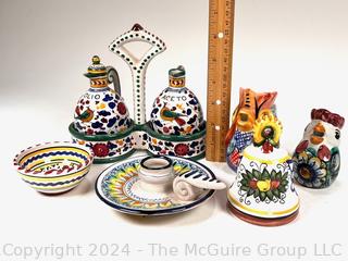 Italian and Greek Hand Painted Pottery 