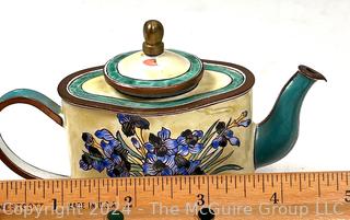 Four (4) Enamel Painted Items Including Cloisonne Vase. 