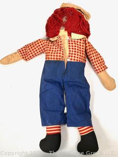 Raggedy Andy Cloth Doll by Knickerbocker.  24"