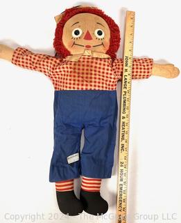 Raggedy Andy Cloth Doll by Knickerbocker.  24"