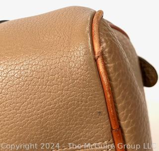 Dooney & Bourke Brown Pebbled Barrel Satchel Hand Bag