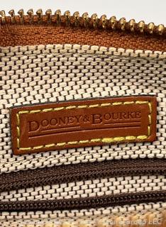 Dooney & Bourke Brown Pebbled Barrel Satchel Hand Bag