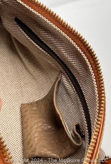 Dooney & Bourke Brown Pebbled Barrel Satchel Hand Bag