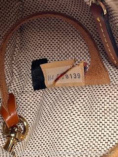 Dooney & Bourke Brown Pebbled Barrel Satchel Hand Bag