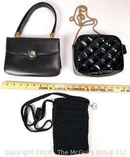 Three (3) Black Handbags Including Koret