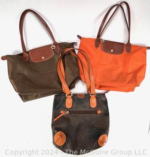 Two (2) Longchamp and (1) Bric's Tote Bags