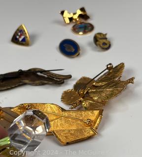 Group of Costume Jewelry Pins