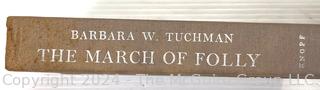 Four (4) Books Including The March of Folly by Barbara W. Tuchman 1st Edition 1984, The Story Of Mankind by Van Loon 1926, Molto Agitato by Johanna Fiedler,The Mayhem Behind the Music at the Metropolitan Opera and Harvard Song Book 1923