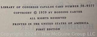 Four (4) Signed Books Including Old Louisiana by Lyle Saxon, The Flounder by Gunter Grass, The Angry Scar - The Story Of Reconstruction by Hodding Carter and Lee's Tigers - Louisiana Infantry in Northern Virginia by Terry Jones