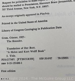 Four (4) Signed Books Including Old Louisiana by Lyle Saxon, The Flounder by Gunter Grass, The Angry Scar - The Story Of Reconstruction by Hodding Carter and Lee's Tigers - Louisiana Infantry in Northern Virginia by Terry Jones