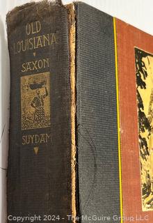 Four (4) Signed Books Including Old Louisiana by Lyle Saxon, The Flounder by Gunter Grass, The Angry Scar - The Story Of Reconstruction by Hodding Carter and Lee's Tigers - Louisiana Infantry in Northern Virginia by Terry Jones