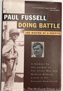 Six (6) Books Including Ice Brothers by Sloan Wilson, The Shoes of the Fisherman by Morris L. West, Jass by David Fulmer, The Comedians by Graham Greene, Doing Battle - The Making of a Skeptic by Paul Fussell 