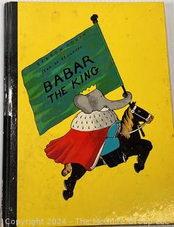 Seven (7) Books Including Babar the King by Jean De Brunhoff 