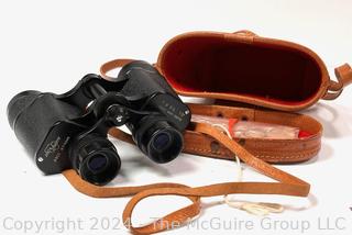 Sans & Streiffe 7X35 Field 7.5 Binoculars #802 Leather case