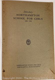 Collection of Vintage University Items Including Smith Pennant & Northampton School for Girls Seal  