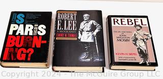 Three (3) Books Including Is Paris Burning, Robert E. Lee and Mosby